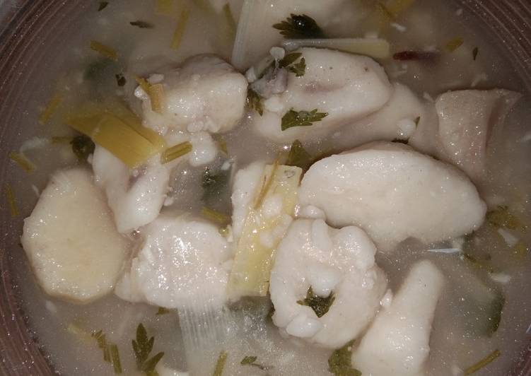 Langkah memasak Sup ubi talas simpel yang Enak Banget