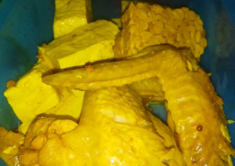 Resep Ungkep sayap Ayam tahu tempe Mm Anna ?❤? yang Menggugah Selera