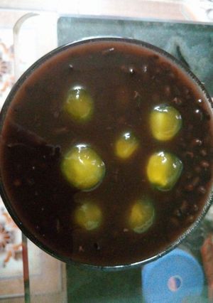 Hình của món Chè đậu đen trân châu trà xanh.