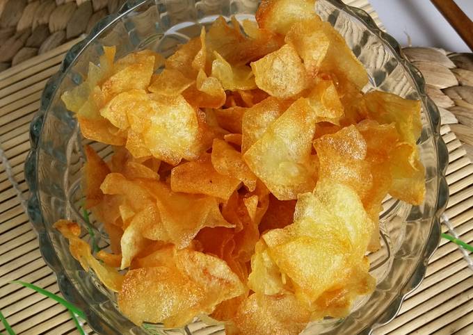 Resep Buka Puasa Sehat Potato chips (Keripik Kentang)