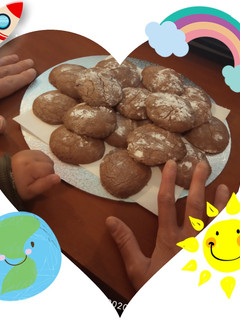 Una foto de Galletas de chocolate a la taza