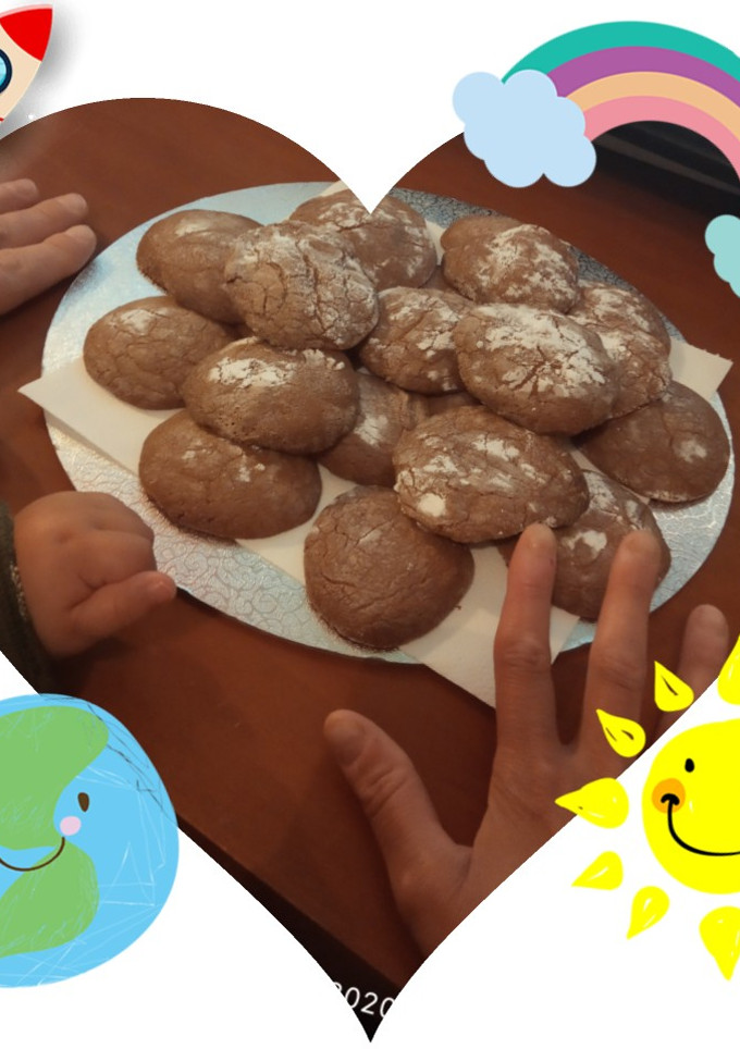 Una foto de Galletas de chocolate a la taza