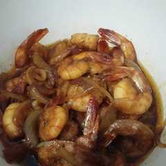 A picture of Udang Goreng Mentega #MySimpleKitchen.