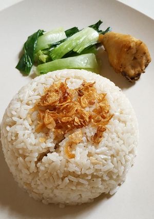 Foto resep Nasi hainan rice cooker