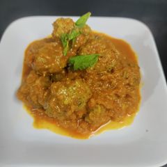 A picture of Mutton Keema kabab Curry.