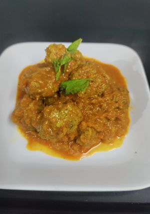 A picture of Mutton Keema kabab Curry.