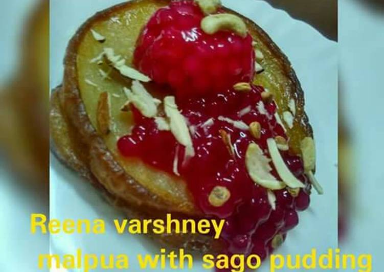 Recipe of Quick Sweet Malpua with sago pudding