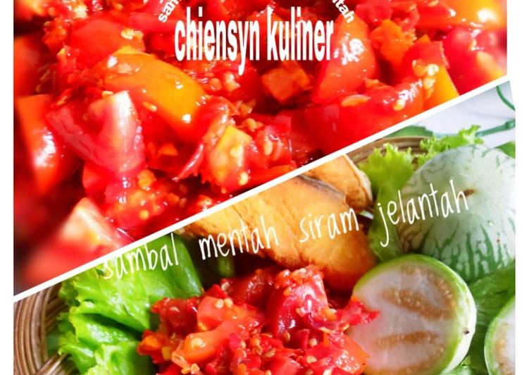 Sambal mentah siram jelantah