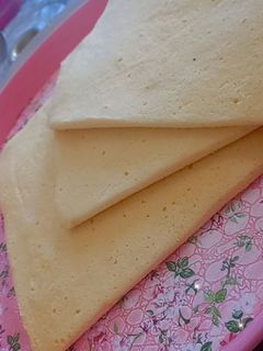 عکسی از دستور کیک اسفنجی مخصوص خامه کشی🍰