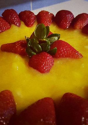 صورة لوصفة طورطة الفواكه