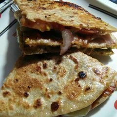 A picture of Pizza paratha.