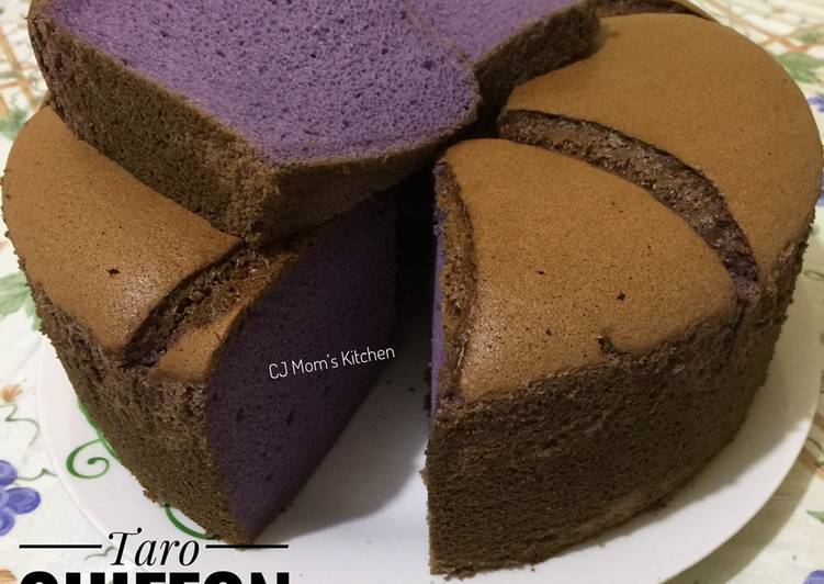Taro Chiffon Cake