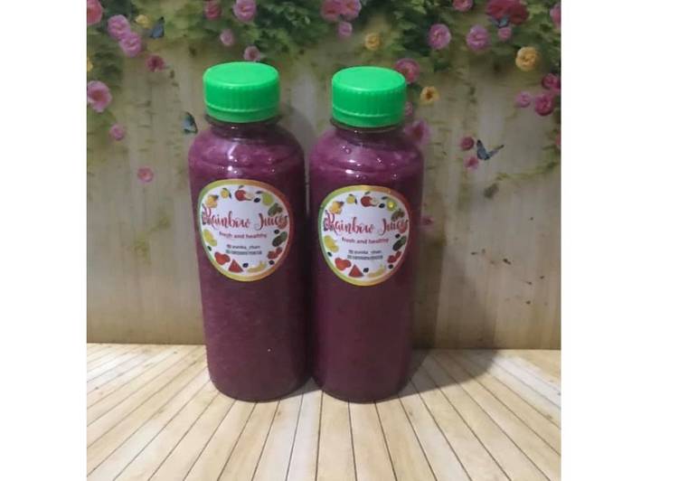 Cara Gampang Menyiapkan Diet Juice Papaya Naibai Blueberry Dragon Fruit Banana Anti Gagal