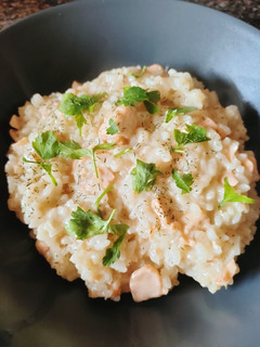 Una foto de Risotto de Salmón