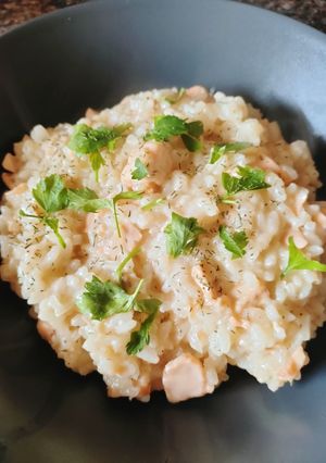 Una foto de Risotto de Salmón