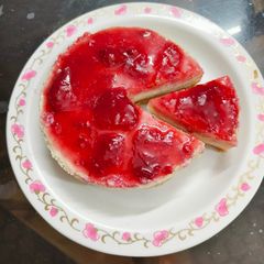 A picture of Strawberry Cheese cake.