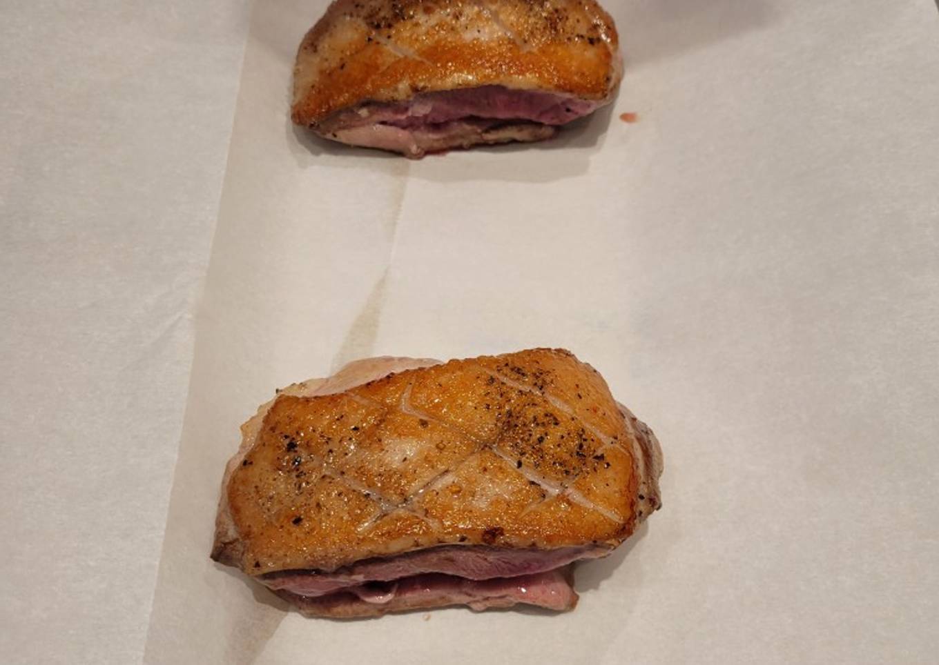 Pan seared duck