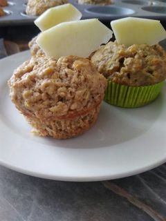 Almás diós muffin recept fotója