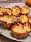 كيش الدجاج والفطر بخبز الطاكوس