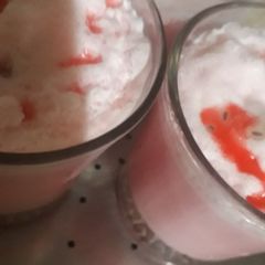 A picture of Strawberry drink #cookpadapp #drink_compition.