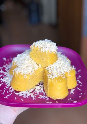 Foto resep Bolu Kukus KeJa (keju jagung) sederhana mpasi 2tahun+❤️