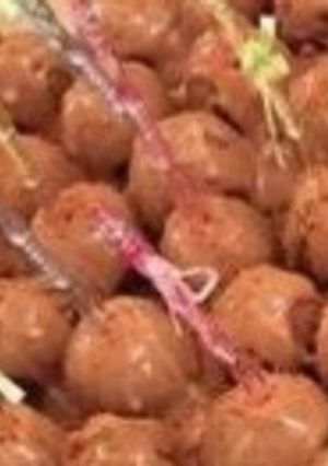 صورة لوصفة حلى كرات اللوتس والشعيريه