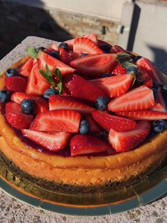 Una foto de Cheesecake estilo NY