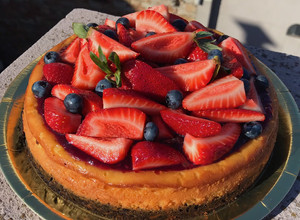 Una foto de Cheesecake estilo NY