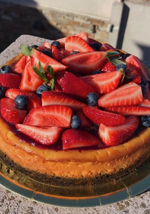 Una foto de Cheesecake estilo NY