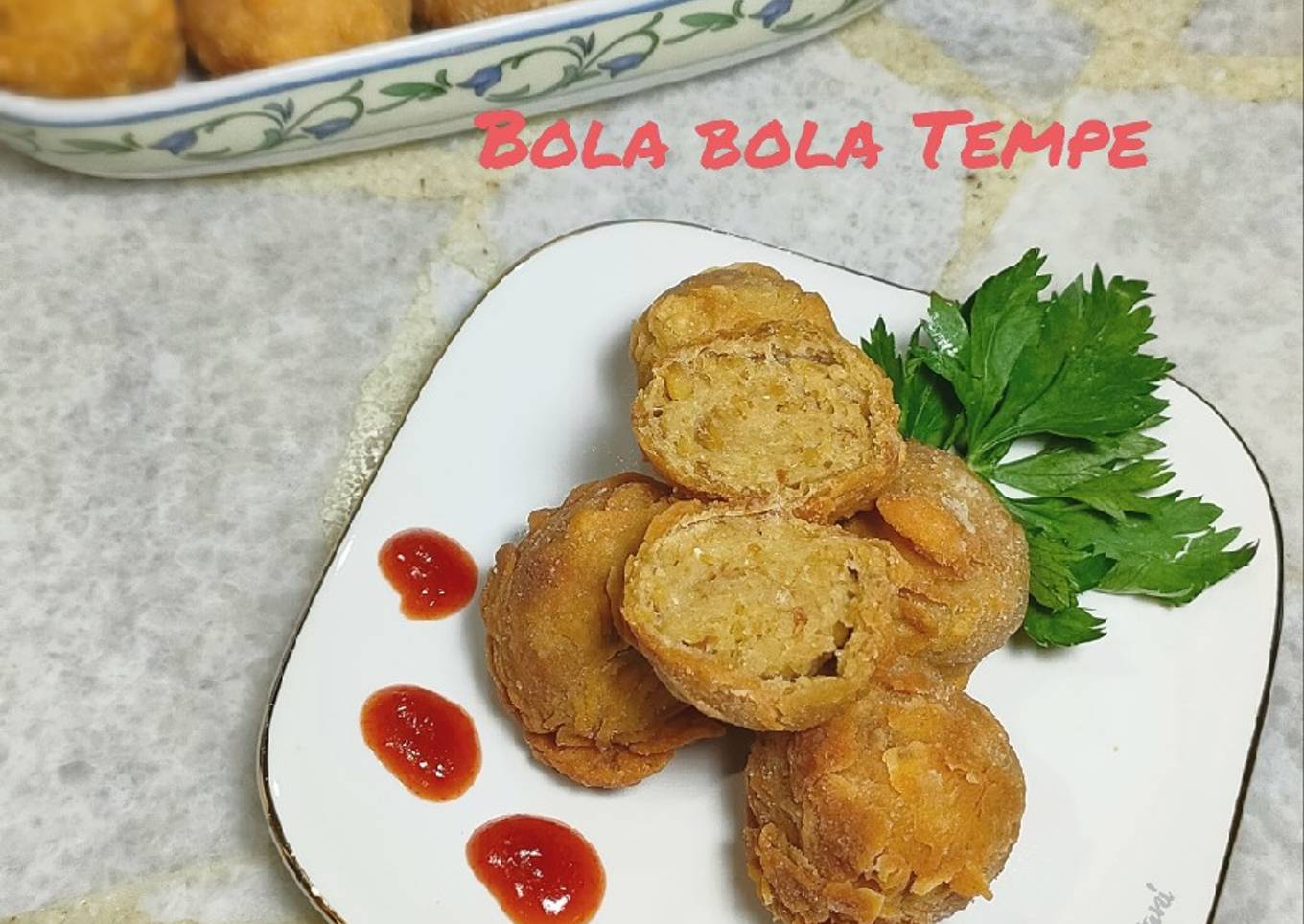 Bola bola Tempe (bakso tempe kriuk)