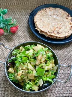 मूली की सब्ज़ी(mooli ki sabzi recipe in hindi) रेसिपी मुख्य फोटो