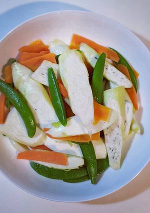 甜豆炒茭白筍 的食譜成品照片