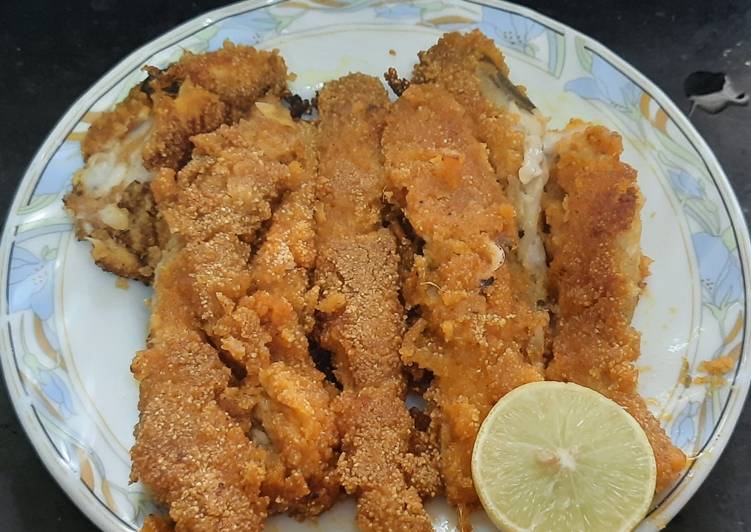 Crispy bombil fish fry