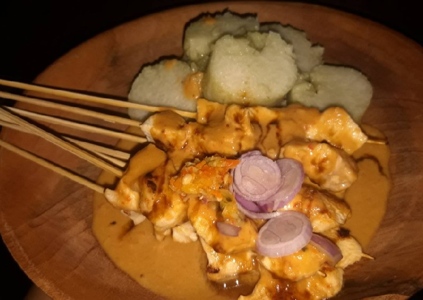Sate ayam teflon