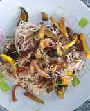 Espagueti de arroz tipo oriental