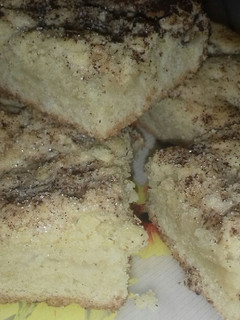 Una foto de Torta granulada de manzana y pera