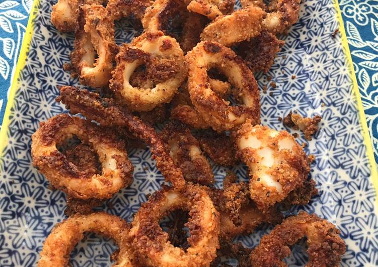 Oven ‘fried’ squid