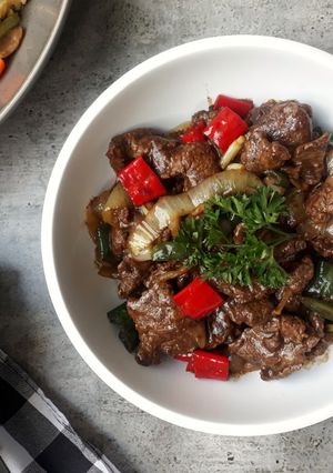 Foto resep Sapi Lada Hitam