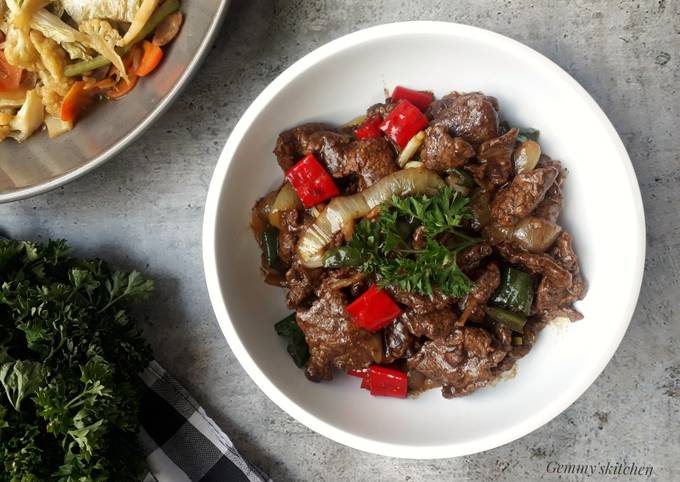 Resep Sapi Lada Hitam oleh Wina Septiani - Cookpad