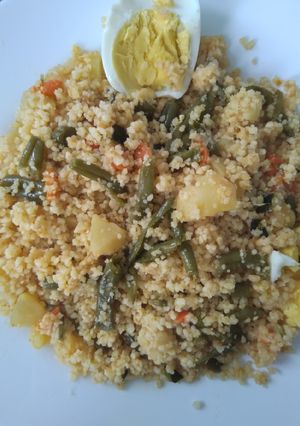 A picture of Steamed Vegetable Couscous.