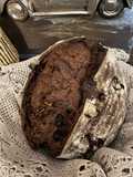 Pan de Chocolate, Nueces y Pasas con harina de Espelta y Masa Madre