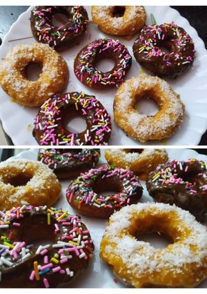 मैंगो चॉकलेट/मैंगो डोनट (Mango chocolate/mango donut recipe in Hindi) रेसिपी मुख्य फोटो