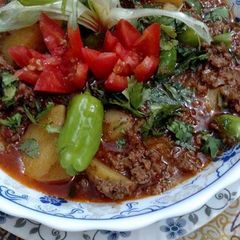 A picture of Aloo Keema.