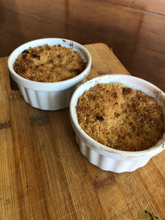 Una foto de Mini crumbles de manzana