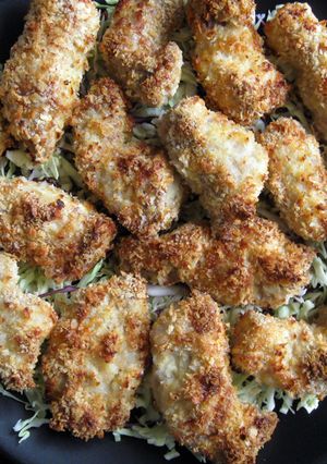 A picture of Oven Baked Tonkatsu (Pork Cutlets).
