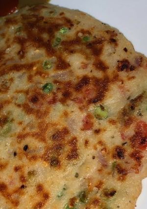 A picture of Paneer mirch ka paratha.