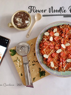 Foto resep Flower Noodle Pizza