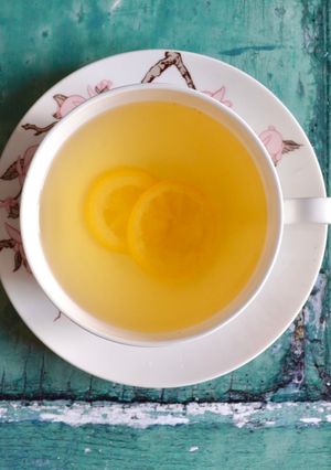 A picture of Tummy Settling Lemon and Ginger Tea.
