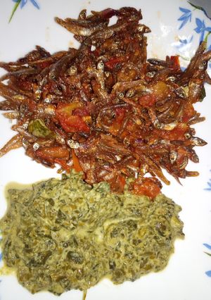 A picture of Fried Omena.