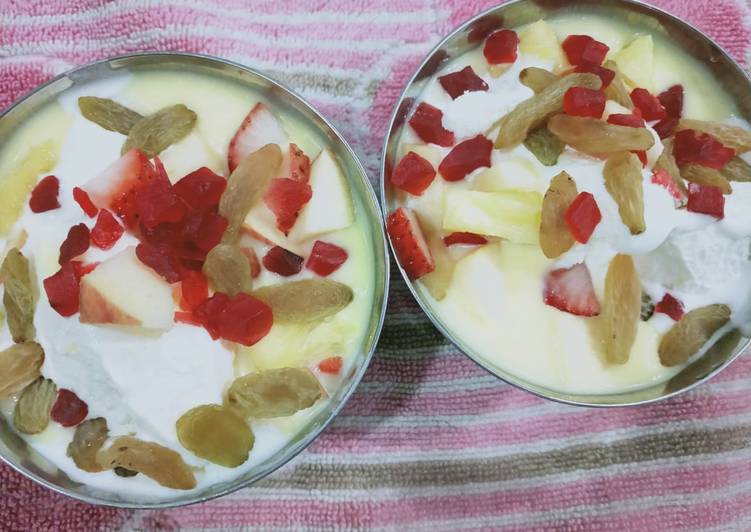 Steps to Prepare Speedy Fruit custard